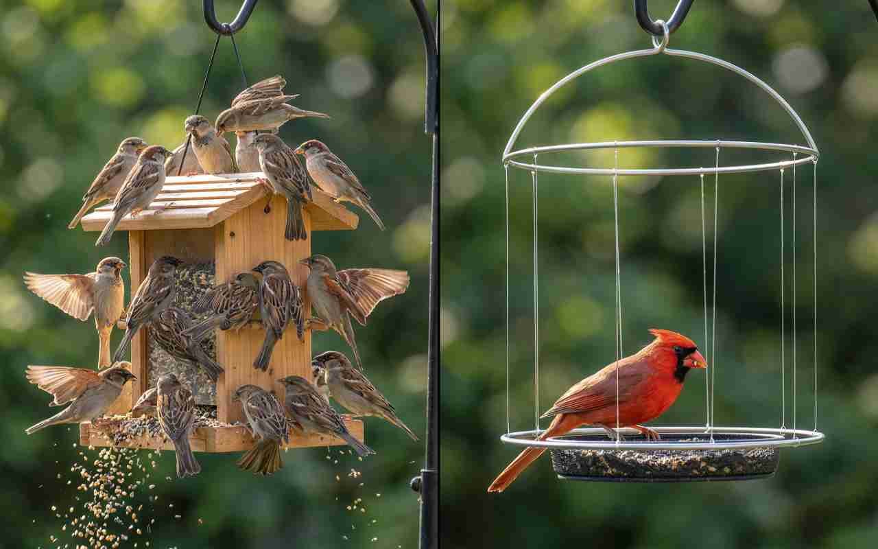 Hawks away from bird feeders DIY